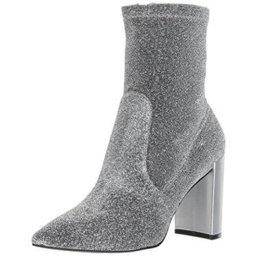 Imagem de Chinese Laundry Bota feminina Raine Fashion, Malha de prata, 6.5