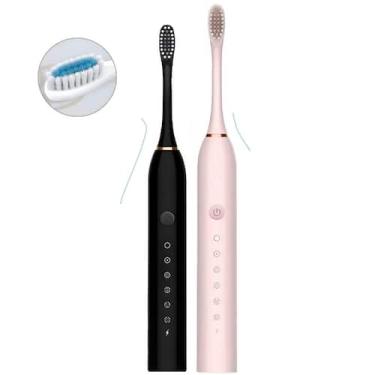 Imagem de Escova De Dente Elétrica Usb Ultra Sônica Com Funções Avançadas - King
