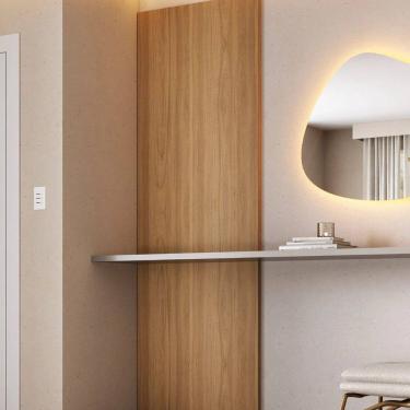 Imagem de Painel para Tv até 32 Polegadas 80x230cm Liso Aruá Cabecasa Madeiramadeira Jatoba