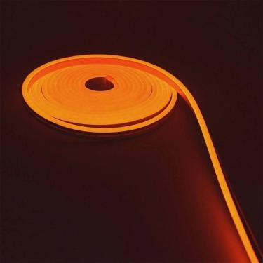 Imagem de Fita Led Mangueira Neon 5 Mts Iluminação Silicone Flexível Corte 2.5 Cm - Laranja