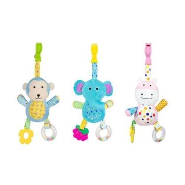 Imagem de Mobile pelucia pimpolho para carrinho e bebe conforto +0m, Macaco azul