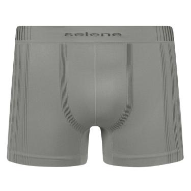 Imagem de Cueca Boxer Selene Sem Costura Masculina - Cinza