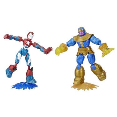 Imagem de Iron Man vs Thanos Avengers Bend and Flex Hasbro E9197