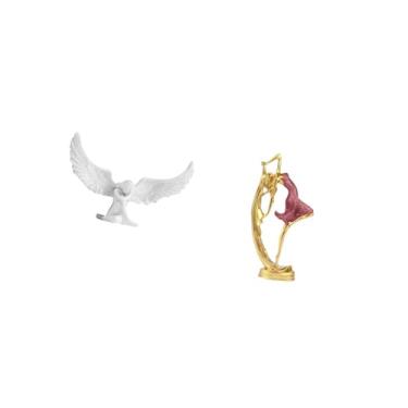 Imagem de Fenteer Estátua de Anjo Bailarina de Resina, Escultura, Decoração, Ornamento para Escritório, Inauguração de Casa, Estante, Corredor, Mesa, Quarto, Presente P