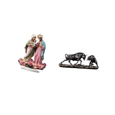 Imagem de Vaveren Decoração de Mesa de Acrílico DIY, Enfeite de Mesa Exclusivo, Decoração para Casa, Canto de Férias, Lareira, Estatueta de Touro, Estátua de Urso de Fe