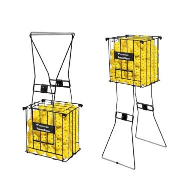 Imagem de Pickleball Hopper & Pickleball Basket Carrier Picker Picker Hopper Container para coleta e armazenamento, ferramenta de treinamento para design portátil de bola