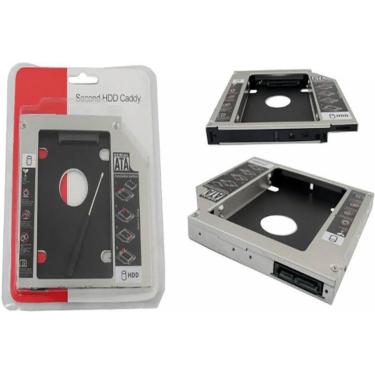 Imagem de Caddy Case Gaveta Suporte Hd Notebook Gravador De Dvd 12,7Mm