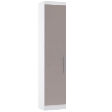 Imagem de Armário Aéreo Maleiro Modulado 97cm 2 Portas Alpes Luciane Móveis Branco Pf Com Rosa Pf
