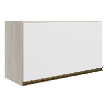 Imagem de Armario Aereo Basc Mdf 60 Cm Kali 16337 Bianco Toq Branco Uv Nicioli B