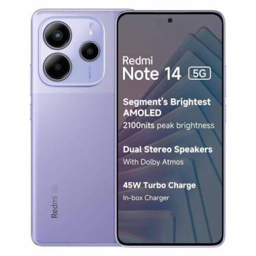 Imagem de Smartphone Note14 5G Global 256GB 8GB RAM Dual SIM Tela 6.67 - Roxo