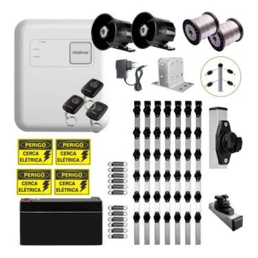 Imagem de Kit Cerca Elétrica Elc5002 Industrial 50m 6 Cantos E Suporte - INTELBR