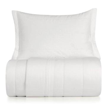 Imagem de Jogo de Colcha Solteiro 2 Peças Altenburg Algodão Lux 200 Fios  Branco