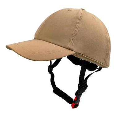 Imagem de IEUDNS Capacete de Bicicleta, Chapéu, Chapéu de Sol, Versátil, Ciclismo, Viseira de Sol, Boné de Beisebol, Amarelo, L