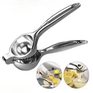 Imagem de Espremedor de Limão Manual Inox 20cm – Espremedor Multiuso Universal de Aço Inoxidável Original Line, Forte e Durável para Cozinha
