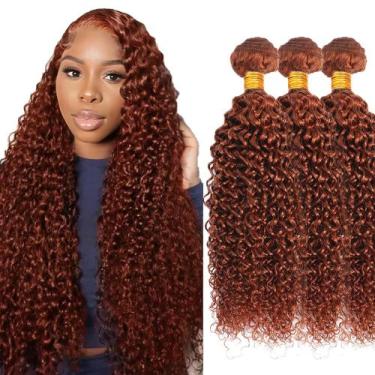 Imagem de Pacotes de cabelo HuxoWax Kinky Curly Brazilian Virgin 33 32cm