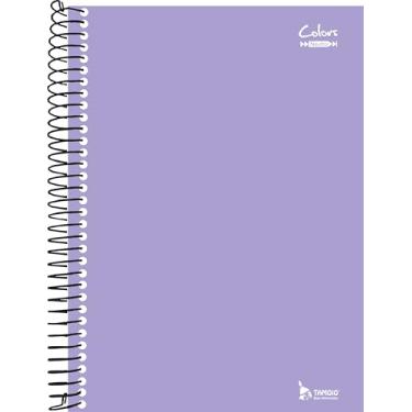Imagem de Caderno 10 matérias 200 folhas Lilás Linha Colors Tamoio