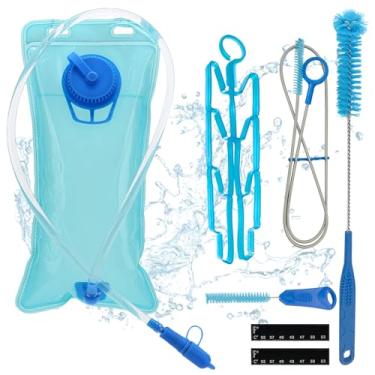 Imagem de Kit de limpeza de 4 peças com bexiga de hidratação de 2L, escova de limpeza de tubos para trombone de bexiga de água, inclui kit de limpeza de termômetro de trombone para pacote de hidratação, garrafa