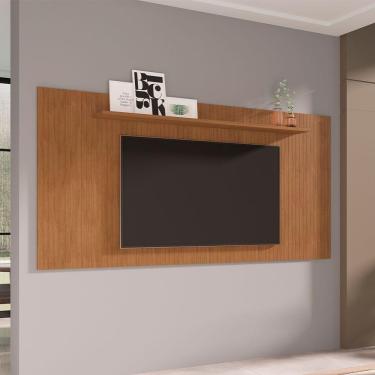 Imagem de Painel Para Tv 65 Polegadas Siena Frisado 2,20 Baixo Cedro