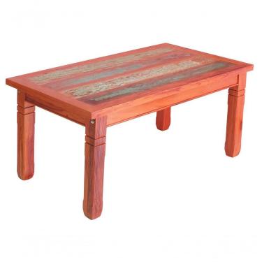 Imagem de Mesa De Jantar 1,5m Em Madeira Maciça Pátina
