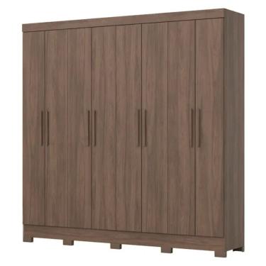 Imagem de Guarda-Roupa Casal 8 Portas 4 Gavetas B51 Briz Henn Roupeiro