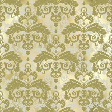 Imagem de VaryStyle Papel de parede damasco dourado luxuoso elegante vitoriano floral descascar e colar papel de parede vintage barroco floral para armários papel de parede autoadesivo removível para quarto 45