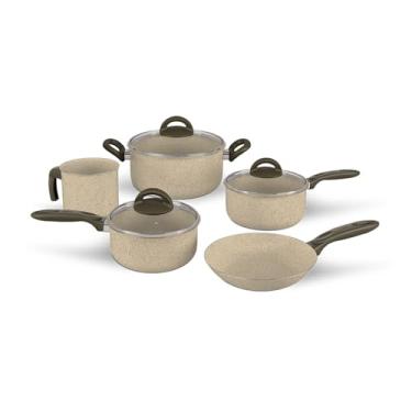 Imagem de Brinox - Jogo de Panelas 5 Peças Ceramic Life Suprema - Vanilla