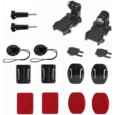Imagem de Kit de acessórios de montagem de fivela adesiva compatível com GoPro Hero 12 11 10 Max 9 8 7 6 5 Session Osmo Most Insta360 Action Cameras