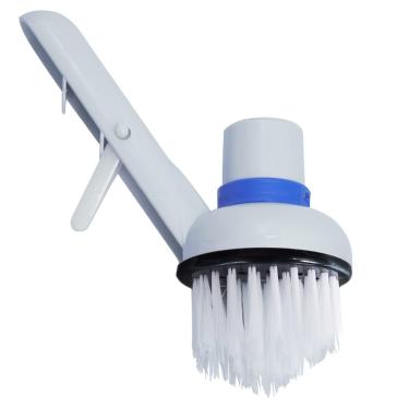Imagem de Escova para degraus de canto para piscina, resistente para aquário, algas, musgo, ferramentas de limpeza para escadas, spa, jatos, paredes, azulejos, pisos, fundo branco