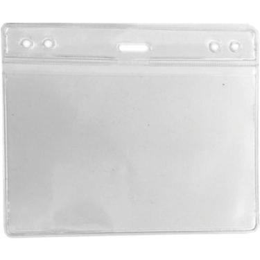 Imagem de Crachá sem Presilha Horizontal 80X120MM Transparente Pacote com 10 Uni
