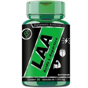 Imagem de Ácido Aspártico LAA 1000mg Puro 90 Cáps-Unissex