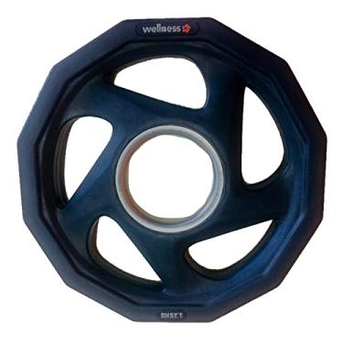 Imagem de Multilaser Anilha Olímpica Rubber com 5 Furos de 1,25kg Wellness - WK010, Preto