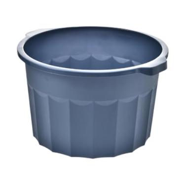 Imagem de Zialofi Massagem Batia do banho de banho de banheiro para lavar o balde de banheiro sauna, portátil, leve e caçamba de banheira de imersão de pé grande, Azul