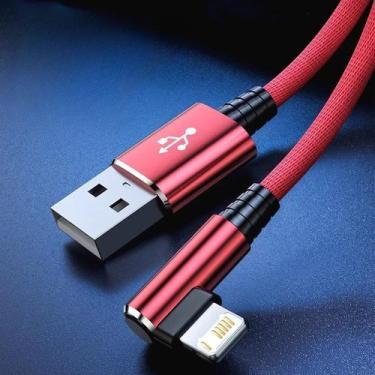 Imagem de Cabo USB De Carregamento Rápido Em Ângulo De 90 Graus Para iPhone 13 1