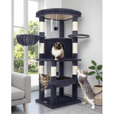 Imagem de Torre para Gatos Globlazer C51 para Gatos de Interior, Gris Oscuro