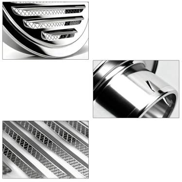 Imagem de Baoblaze Grelha de ventilação com tampa, saída de exaustão redonda à prova de ferrugem, extrator de ar para unidades de ar condicionado de banheiro, Style G