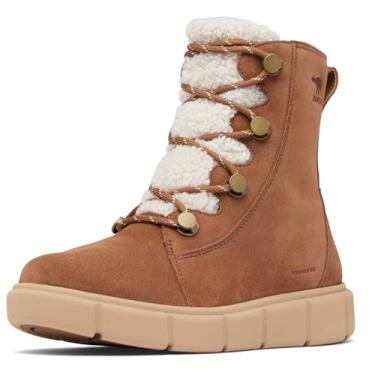 Imagem de Sorel Bota de neve feminina Explorer Iii Joan Cozy impermeável, Veludo bronzeado/canoa, 41
