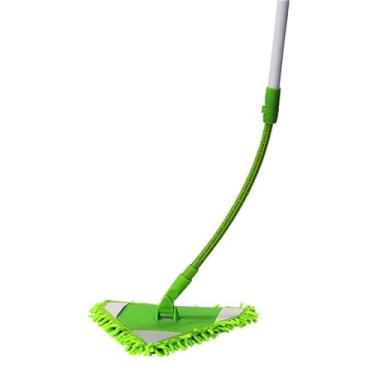 Imagem de Mop Triangular Verde com Refil Flexível de Microfibra