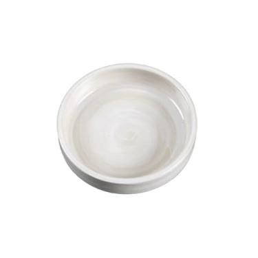 Imagem de prato de lanche Prato de molho retrô cerâmica, prato redondo temperos soja, tigela pequena para tigela de sopa(Branco)