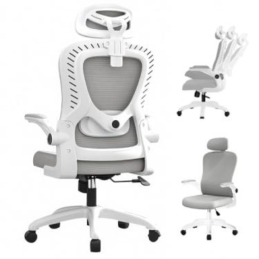 Imagem de Cadeira Ergonômica Escritório inclinar de 90°a130° Adaptação da cintura, Até 200kg(Cinza-82-Até 150KG)