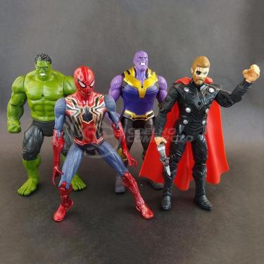 Imagem de Kit 4x Bonecos Articulados 17cm Action Figure Vingadore Nº26