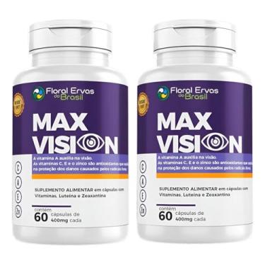 Imagem de KIT C/02 Un. Max Vision 60 Cápsulas Saúde Dos Olhos Visão Luteína Zeaxantina