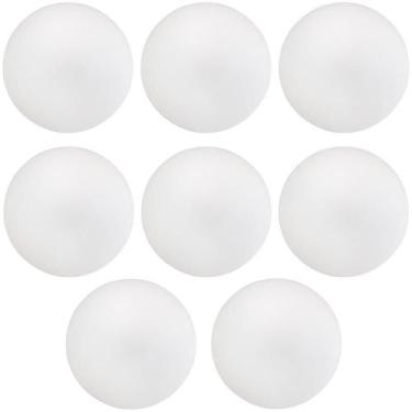 Imagem de Kit 08 Assentos Redondo Branco 39 Cm - LYAM DECOR