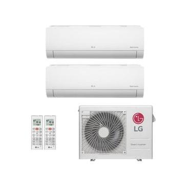 Imagem de Ar-Condicionado Multi Split Inverter LG 24.000 (1x Evap HW 9.000 + 1x Evap HW 18.000) Quente/Frio 220V
