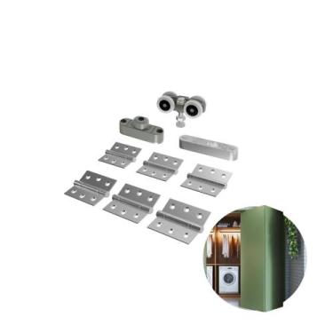 Imagem de Articolato Kit Sanfonado  Mais 2 Folhas  Com Dobradiça Padrão Rometal,