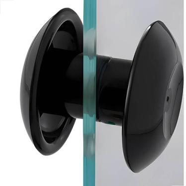 Imagem de Puxador Redondo Resina Médio Porta De Vidro Pivotante De Correr Blinde