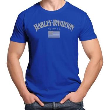 Imagem de Camisa Camiseta de Algodão Masculina Feminina Unissex Harley Davidson 