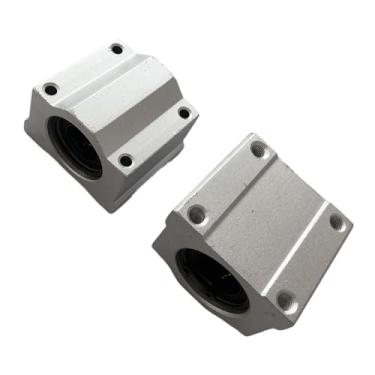 Imagem de S25HH0 SCS8UU SCS10UU SCS12UU Rolamento de esferas linear SCS16UU SCS20UU CNC Router Guild Rail Shaft Bloco de bucha deslizante leve de alumínio (SCS12UU)
