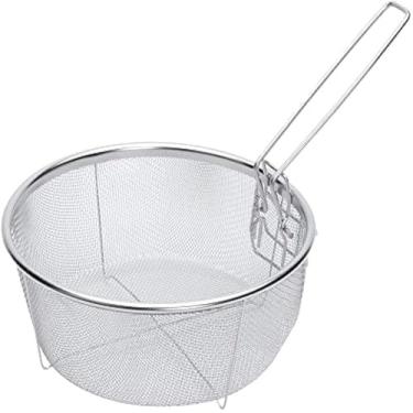 Imagem de Cesta de metal para frituras, cozinhar alimentos fritos, compacto, premium.