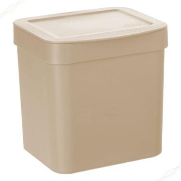 Imagem de Lixeira Trium para Pia de Cozinha com 2,5 Litros com Tampa, Compacta e