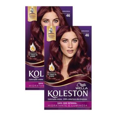 Imagem de Kit 2 Tinta de Cabelo Koleston Borgonha 46